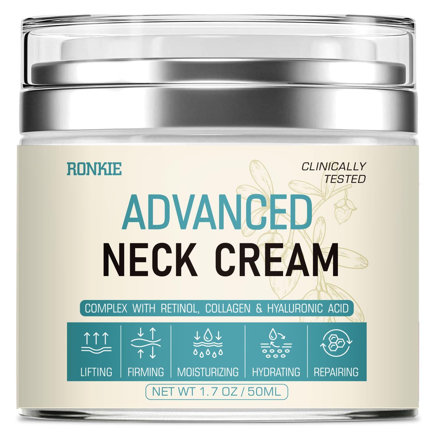 Neck Cream for Tightening Firming: Instant Face Lift Cream - Wrinkle Cream for Women- Anti Wrinkle Cream with Retinol Collagen &amp; Hyaluronic Acid - Lifting, Firming &amp; Hydrating - 1.7 FL OZ