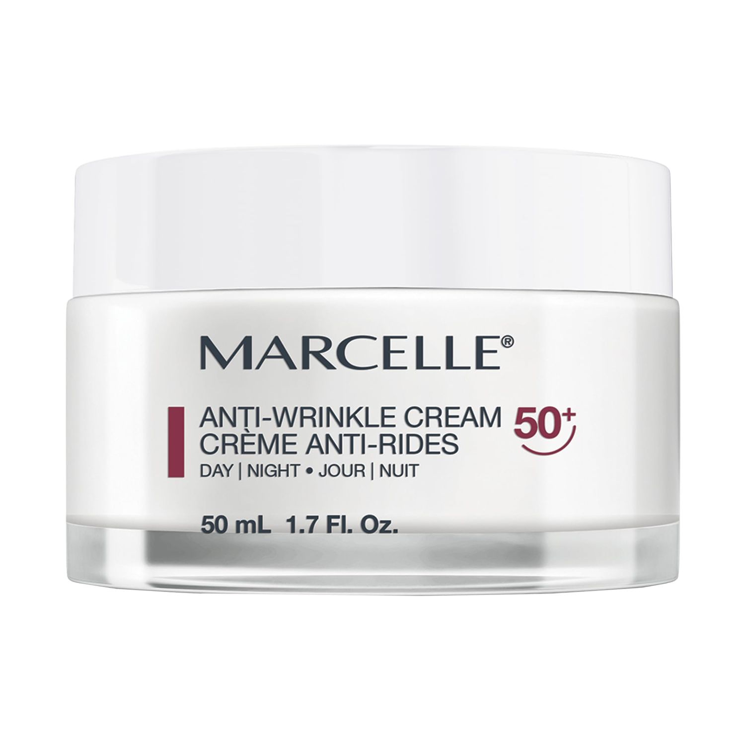 MARCELLE Anti-Wrinkle Cream, Ages 50+, 1.7 ounces