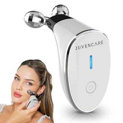 Microcurrent Facial Device - 6 in 1 Advanced Face Microcurrent Device - Rejuvenating Facial Microcurrent Device Anti-Aging Microcurrent Facial Devices Boost Skin Care Products Absorption (White Cream)