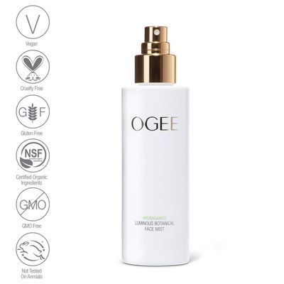 Ogee Rose Botanical Face Mist - Hydrating Organic Vegan Moisturizer, 90ml