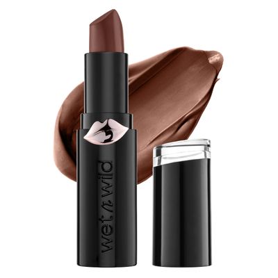 wet n wild Mega Last Matte Lip Color, Semi Matte Hyaluronic Acid Infused, Long Lasting Full Coverage for a Nourishing Pout, Cruelty-Free &amp; Vegan - Mochalicious