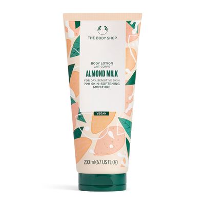 The Body Shop Almond Milk and Honey Body Lotion - Hydrating &amp; Moisturizing Skincare for Dry and Sensitive Skin - Hypoallergenic - 6.7 oz