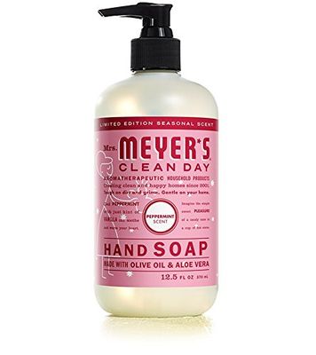 MRS. MEYER'S CLEAN DAY Holiday Hand Soap Bundle (Peppermint, Iowa Pine, and Orange Clove) 12.5 Ounces each