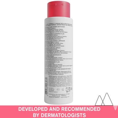 Uriage Roseliane Anti-Redness Dermo-Cleansing Fluid 8.4 fl.oz. | Cleansing Lotion for Face &amp; Eyes that Eliminates all Impurities while Guaranteeing High Tolerance for sensitive skins Prone to Redness