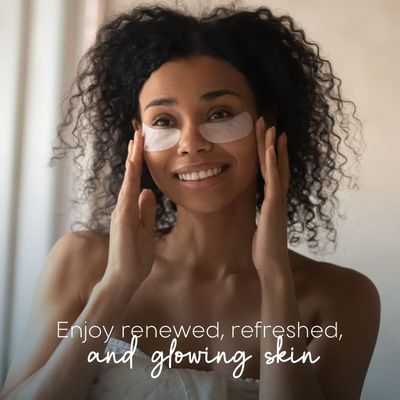 Skin Aesthetics Hyaluronic &amp; Collagen Under Eye Patches - Reduces Puffiness, Eye Bags &amp; Wrinkles, Ultra Hydrating - Dermatologist Tested Korean Skincare - Clean Beauty, Cruelty-Free - 5 Pairs