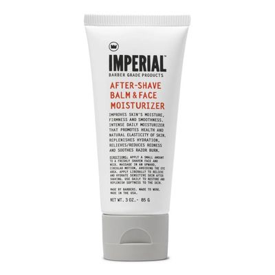 Imperial Barber Grade Products After-Shave Balm &amp; Face Moisturizer - 3oz Soothing Post Shave Healing Balm for Men - Soothe &amp; Hydrate Travel Size