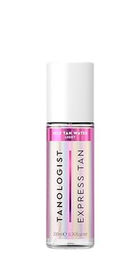 Tanologist Express Self Tan Water, Light - Hydrating Sunless Tanning Water, Vegan and Cruelty Free, 6.76 Fl Oz
