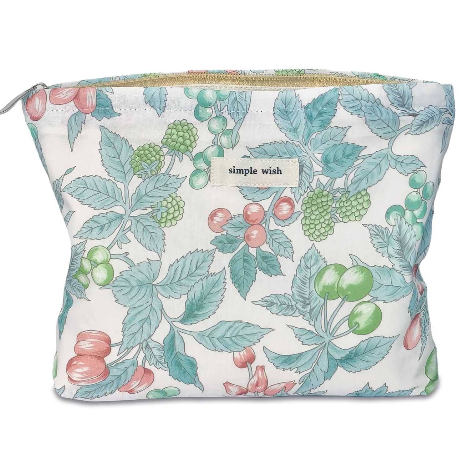 STARDW Aesthetic Floral Makeup Bag Cosmetic Bags for Women, Cute Small Makeup Bag for Purse,Travel Toiletry Bag Skincare Bag,Makeup Bag Organizer Zipper Makeup Pouch