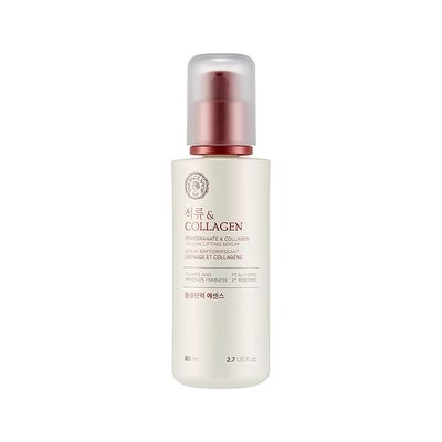 The Face Shop Pomegranate &amp; Collagen Volume Lifting Serum - Helps Skin Look Firm &amp; Supple - Reduces Fine Lines &amp; Wrinkles - Improves Elasticity - Hydrating Lightweight Face Serum - Korean Skin Care