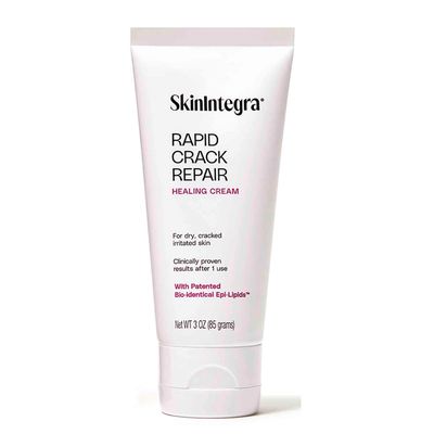 SkinIntegra Rapid Crack Repair Healing Cream, Urea with Lactid Acid for Faster Relief for Extremely Dry Cracked Skin. Moisturizing Barrier Repair Cream. 3oz