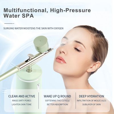 Microtree Nano Facial Steamer - Rechargeable & Portable High Pressure Face Oxygen Sprayer Machine, 0.3mm Nozzle Micro Mist Skin Hydrator, Essential Water Infusion Facial Spa Treatment, White