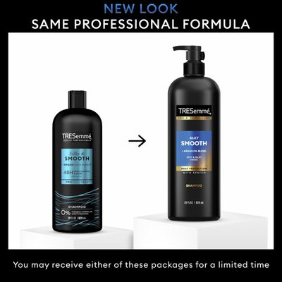 TRESemm Anti-Frizz Shampoo 3 Count For Frizzy Hair Formulated With Pro Style Technology 28 Fl Oz