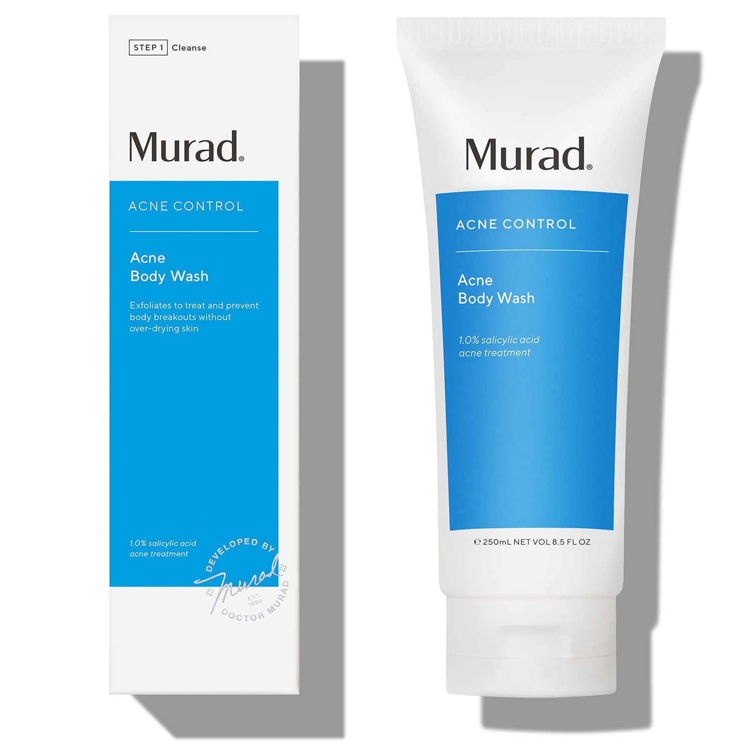 Murad Acne Body Wash - Acne Control All-Over Blemish Cleanser with Salicylic Acid &amp; Green Tree Extract - Exfoliating Skin Care Treatment Backed by Science, 8.5 Oz