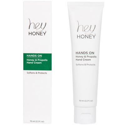 Hey Honey Skincare Hands On| Hydrating Extremely Dry Hand &amp; Elbow Cream | Powered with Shea Butter, Honey &amp; Propolis | Designed To Soften, Brighten &amp; Protect Skin Cracking | 2.2 Oz