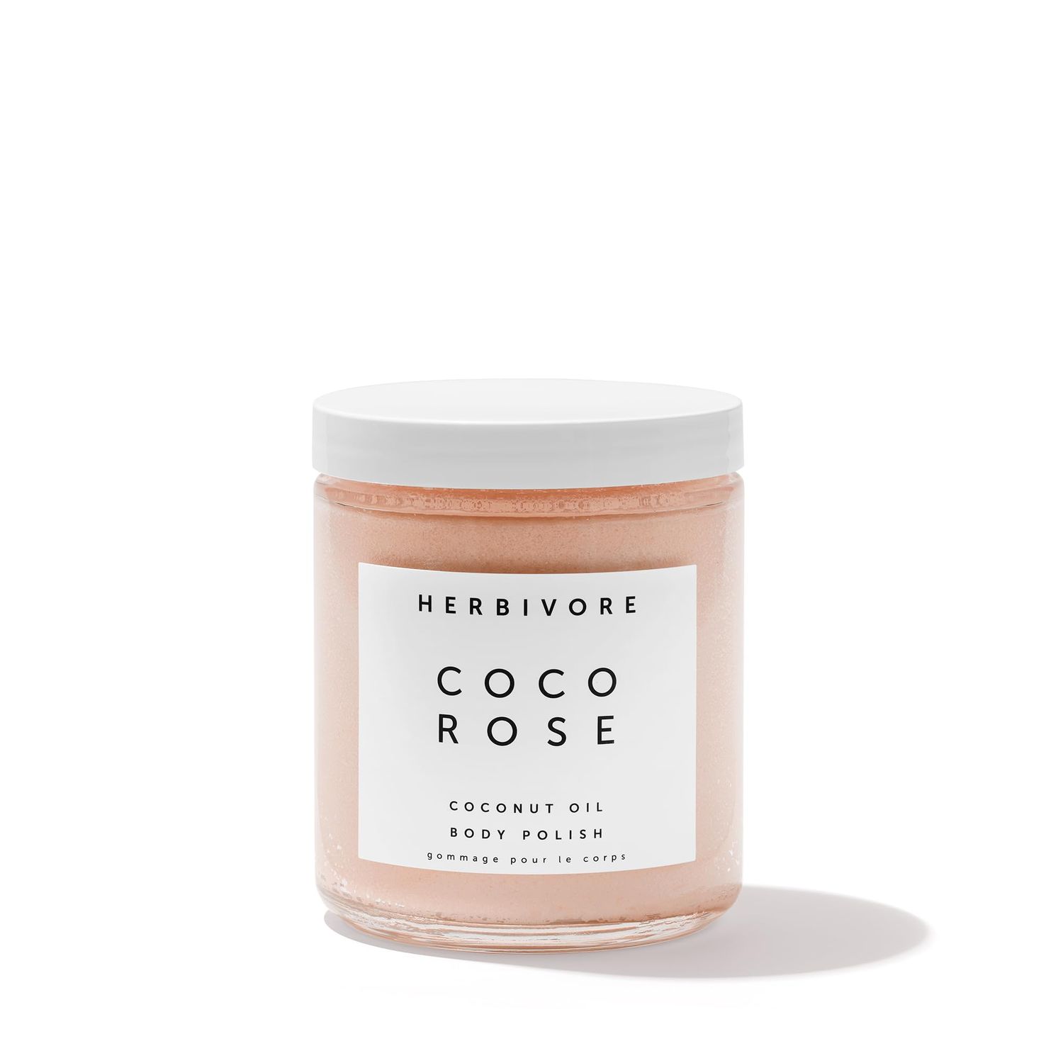 HERBIVORE Coco Rose Exfoliating Body Scrub - Cleansing Detox with Pink Clay, Moisturizing Coconut Oil &amp; Shea Butter, Plant-based, Vegan, Cruelty-Free, 8 oz