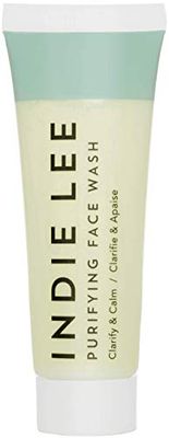 Indie Lee Purifying Face Wash - Hydrating Facial Cleanser + Makeup Remover - With Orange, Lavender, Burdock + Jasmine - Foam Face Wash for All Skin Types (30ml)