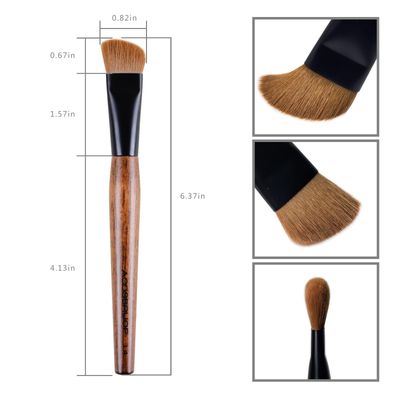 Small Foundation Brush, ACOSBRUOP Professional Angled Face Brush for Powder, Foundation, Cream, Buffing and Blending Makeup Brushes Tools