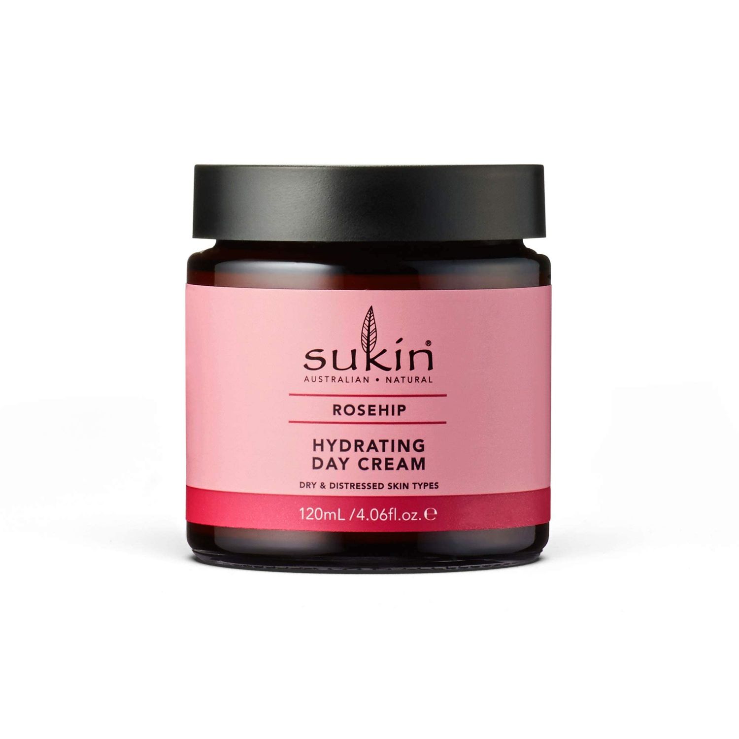 Sukin - Rosehip Hydrating Day Cream, Hydrate &amp; Revitalize Skin, 4.06 fl oz 120 mL