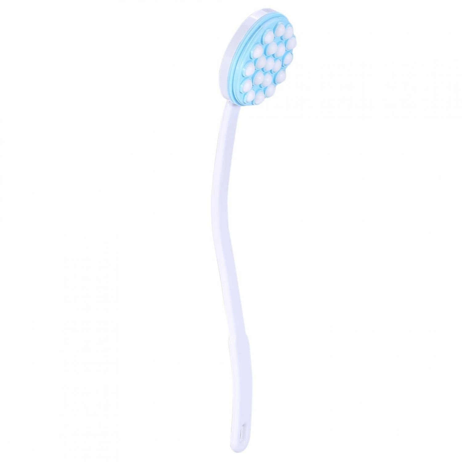 Joyzan Back Lotion Applicator, Long Handled Bath Massager Roll Reach Brush Target Tanner Dispenser Curved Rotating Head for Sunscreen Skin Cream Shower Gel Legs Feet Self Elderly Moisturizer Women