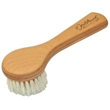 The Original Made in Germany: P.Jentschura Facial Brush with Wooden Handle Made with Natural Pure Horse Mane