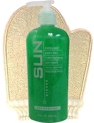 Sun Labs Exfoliating Body Scrub and Loofah Mitt - 1 Sponge and 1 8 fl. oz. Bottle