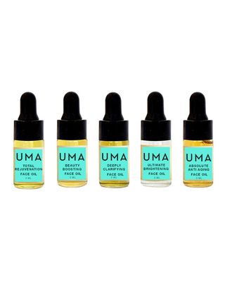 Uma Face Oil Trial Kit Anti-Aging, Moisturizing And Brightening Skin Care To Fight Dark Spots, Irritation And Redness. (5 Bottles Of Milliliters)