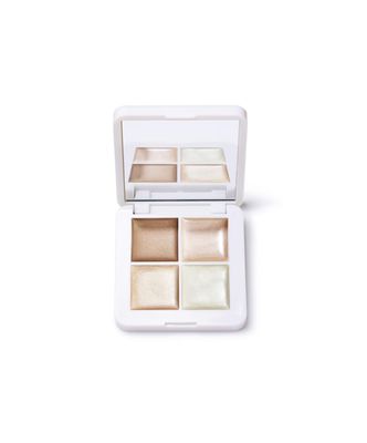 RMS Beauty Glow Quad Mini - Makeup Palette, Cream Highlighter Makeup, Blush Palette, Cheek Lip Tint, Highlight Makeup, Face Palette Makeup All in One