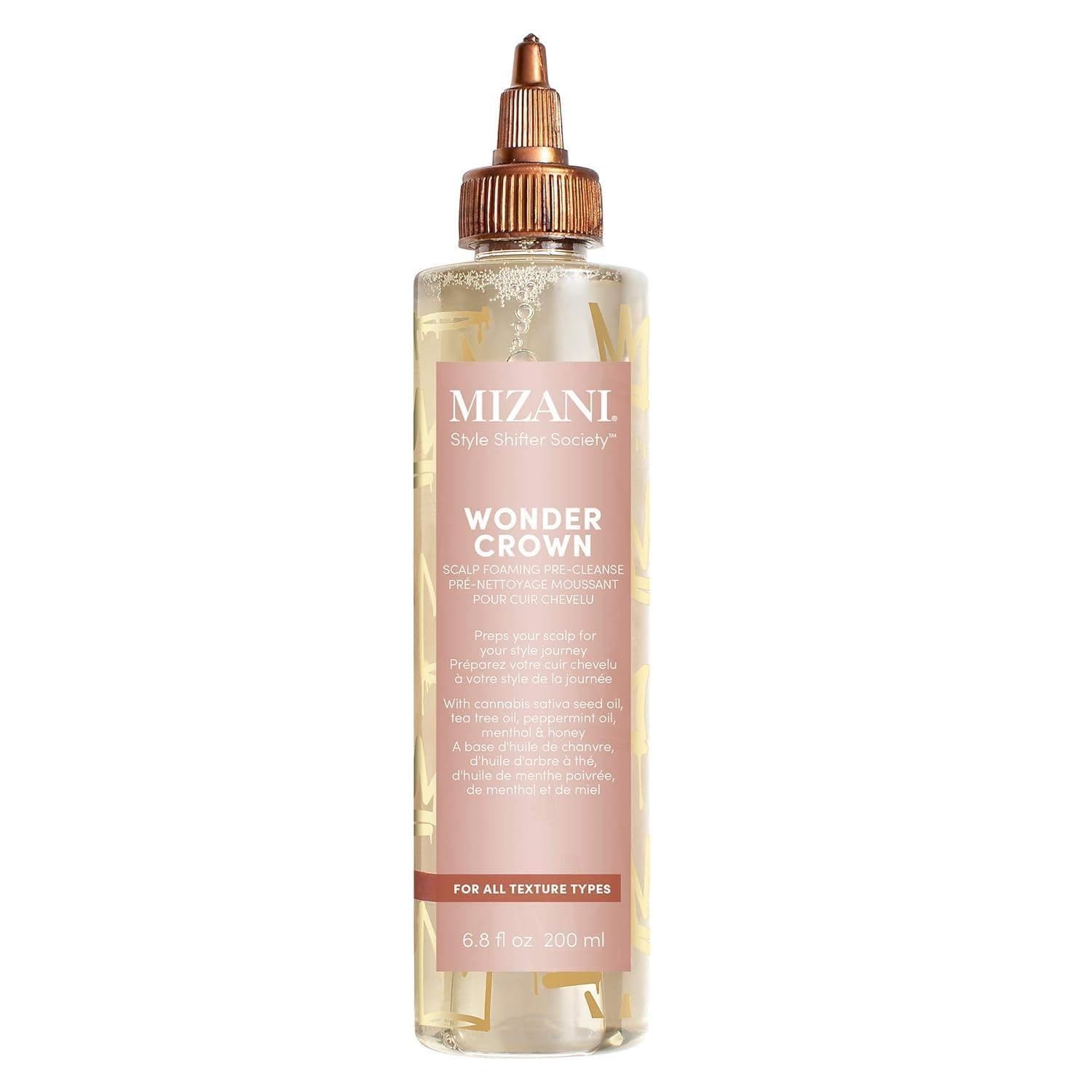 Mizani Wonder Crown Scalp Cleanser | Dry Scalp and Dandruff Treatment | Helps Stimulate Hair Growth | Removes Buildup and Oil | With Tea Tree and Peppermint Oil | For Dry, Itchy Scalps | 6.8 fl oz