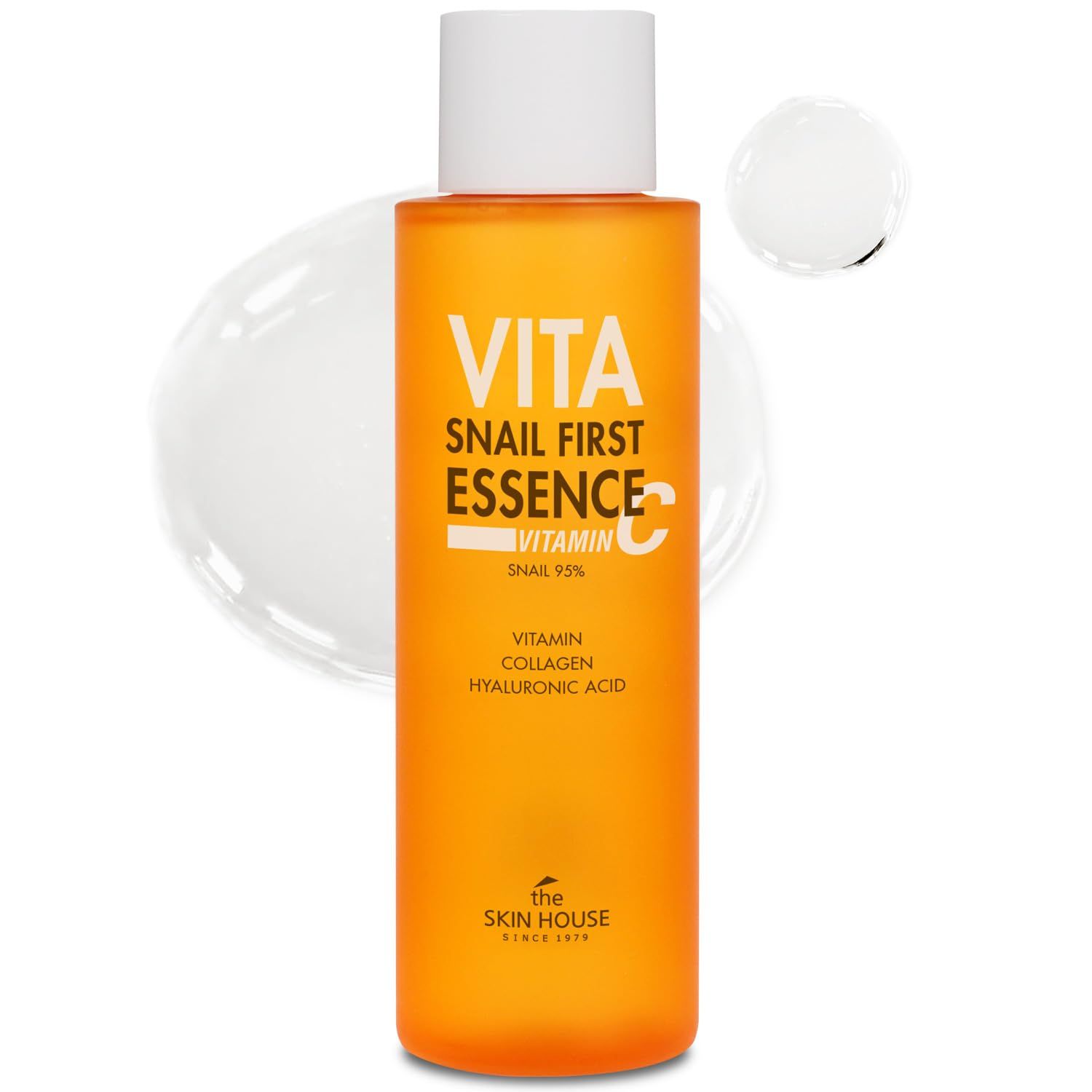 THE SKIN HOUSE Vita Snail First Essence Toner 5.07 fl.oz l Vitamin, 95% Snail Mucin, 2% Niacinamide, Galactomyces l Firming, Hydrating l Korean Skin Care, Glass Skin, 150ml