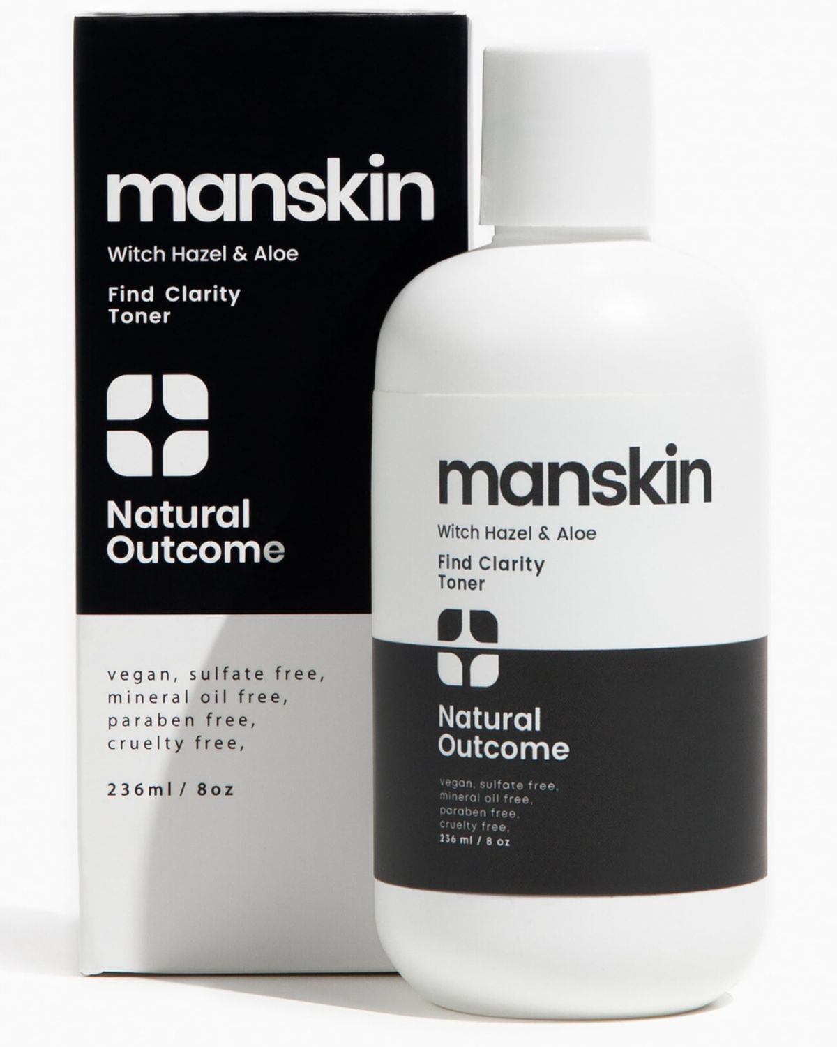 Natural Outcome Man Skin Face Toner | Natural Daily Toner Enhances Men Facial Complexion | Pore Cleansing Facial Astringent with Witch Hazel &amp; Aloe Vera for All Skin Types | 8 Oz
