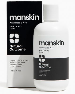 Natural Outcome Man Skin Face Toner | Natural Daily Toner Enhances Men Facial Complexion | Pore Cleansing Facial Astringent with Witch Hazel &amp; Aloe Vera for All Skin Types | 8 Oz