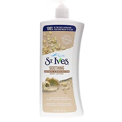 St. Ives Nourish &amp; Soothe, Oatmeal &amp; Shea Butter Body Lotion 21 oz (Pack of 3)