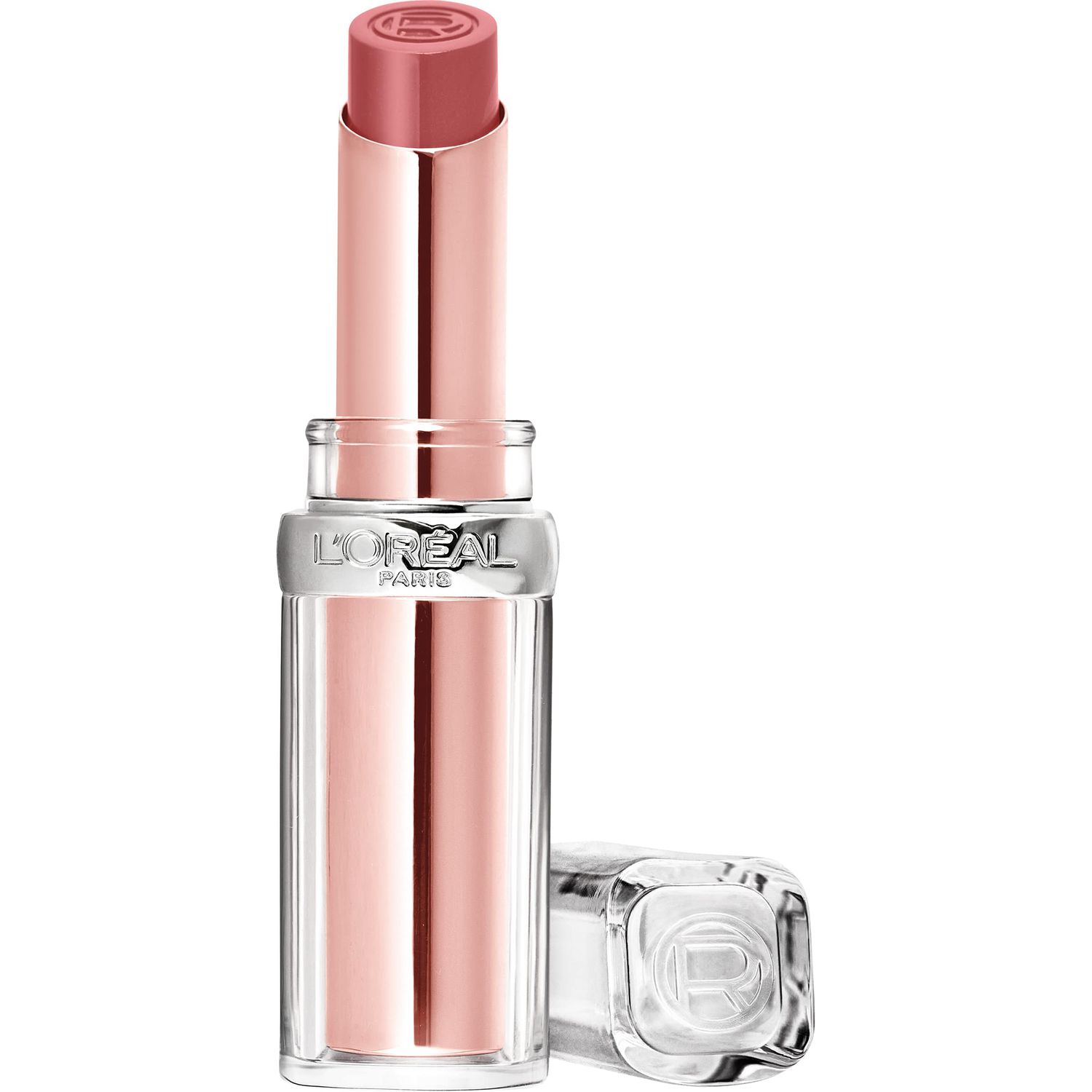 LOral Paris Glow Paradise Hydrating Balm-in-Lipstick with Pomegranate Extract, Nude Heaven, 0.1 Oz