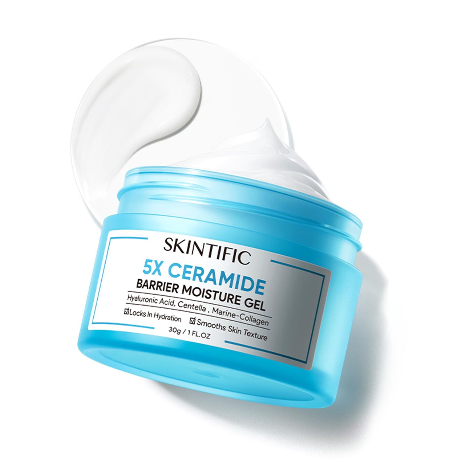 SKINTIFIC Moisturizing Cream | Face Creams for body care | Facial Creams with Hyaluronic Acid and 5X Ceramides | Hydrating Moisturizer | Fragrance Free Non-Comedogenic | Beauty balm creams