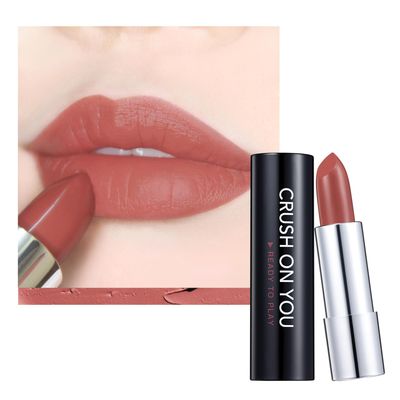 READY TO SHINE Matte Lipstick, Burnt Sienna with a Rosy Orange Twist Lip Color -CRUSH ON YOU (302-Close to You) XOXO Edition