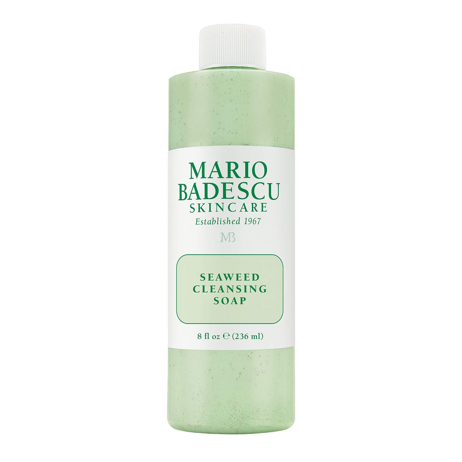 Mario Badescu Seaweed Cleansing Soap for All Skin Types |Creamy Cleanser that Gently Exfoliates |Formulated with Seaweed Grains &amp; Bladderwrack Extract, 8 Fl Oz