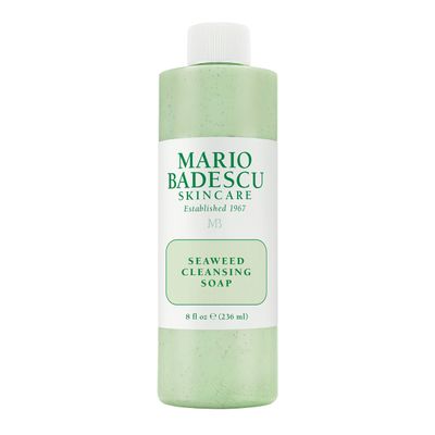 Mario Badescu Seaweed Cleansing Soap for All Skin Types |Creamy Cleanser that Gently Exfoliates |Formulated with Seaweed Grains &amp; Bladderwrack Extract, 8 Fl Oz
