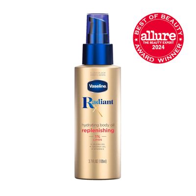 Vaseline Radiant X Replenishing and Hydrating Body Oil with 1% Lipids, Jojoba Oil, Coconut Oil, &amp; Vitamin E 3.7 oz