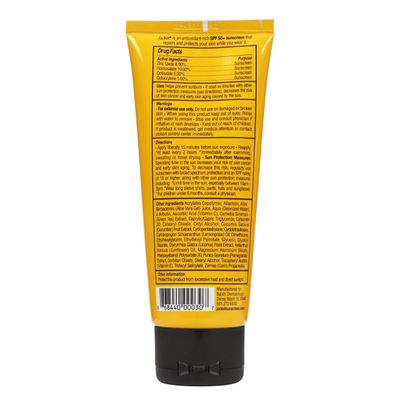 JACKET Sunscreen SPF 50+, Anti-Aging sunscreen with Vitamin C, Water resistant sunscreen for face, Zinc oxide sunscreen lotion, Age Spot Remover, Sunscreen for Body - LARGE 4 OZ size