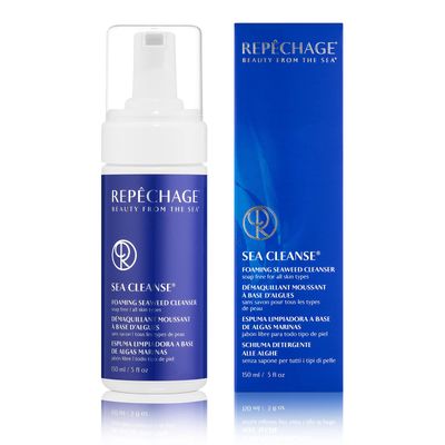 Repechage Sea Cleanse Foaming Seaweed Cleanser, Soap-Free For All Skin Types - Daily Gentle Foaming Face Cleanser Removes Makeup and Skin Impurities, Leaves Skin Soft and Hydrated, 5 fl oz.
