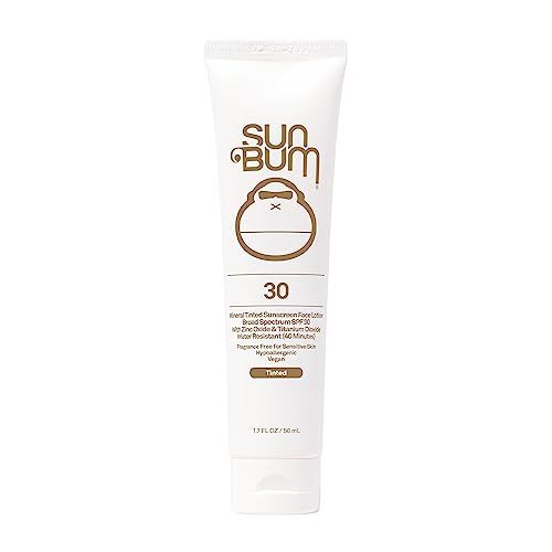Sun Bum Mineral SPF 30 Tinted Face Sunscreen | Matte Primer| Broad Spectrum Moisturizing Sunblock with Vitamin E |Hawaii 104 Act Compliant (Octinoxate &amp; Oxybenzone Free) | Travel Friendly 1.7 oz