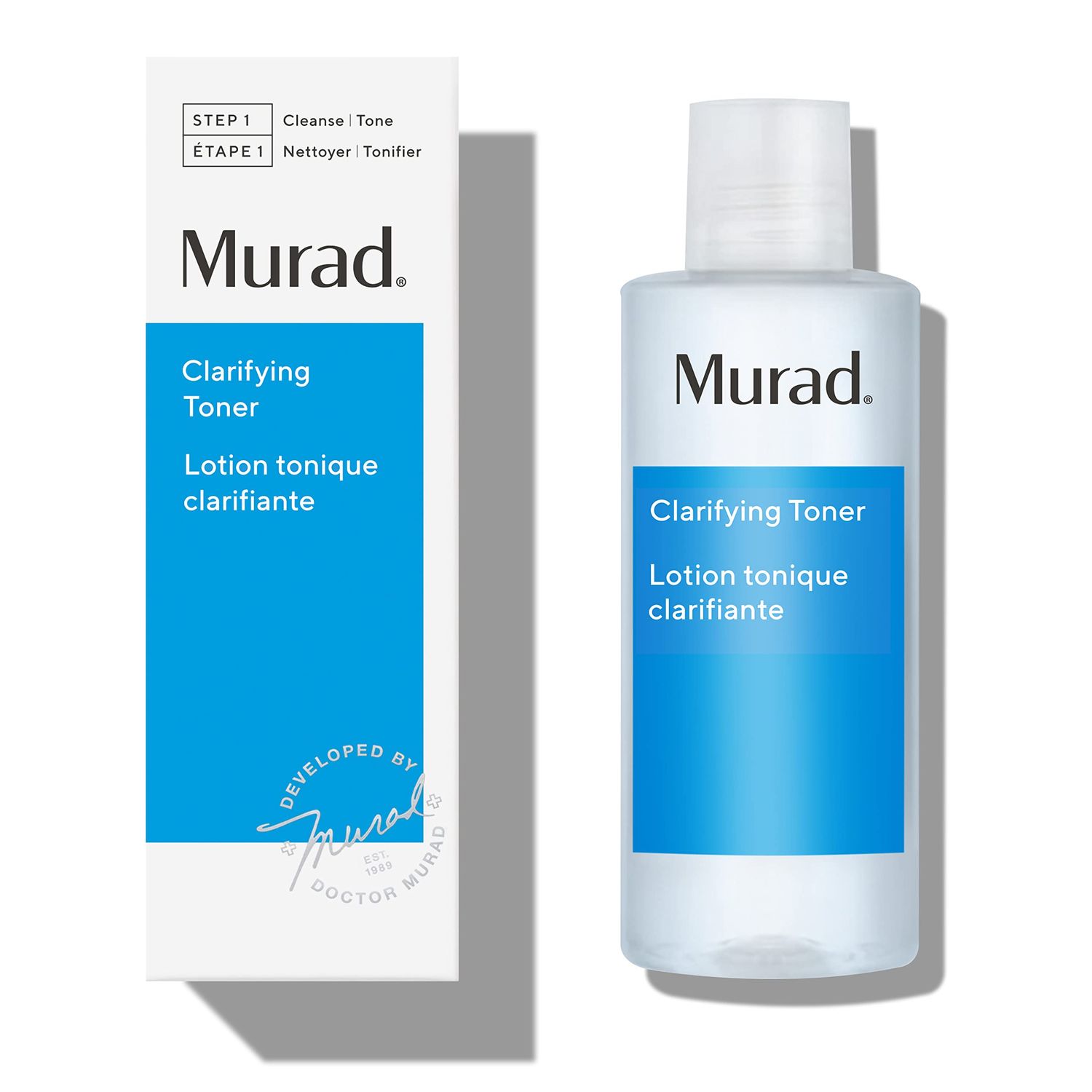 Murad Clarifying Toner - Cleansing Facial Treatment Removes Excess Oil and Impurities - Witch Hazel, Grape Seed Extract and Vitamin E Skin Toner, 6 Fl Oz
