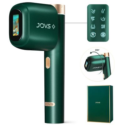 JOVS Laser Hair Removal, [24J Energy] IPL Hair Removal for Women and Men, 37F Painless Sapphire Ice-Cooling Tech, 6 Modes for Whole Body Hair Removal Device, 2 in 1 Skin Rejuvenation, 330 Rotation