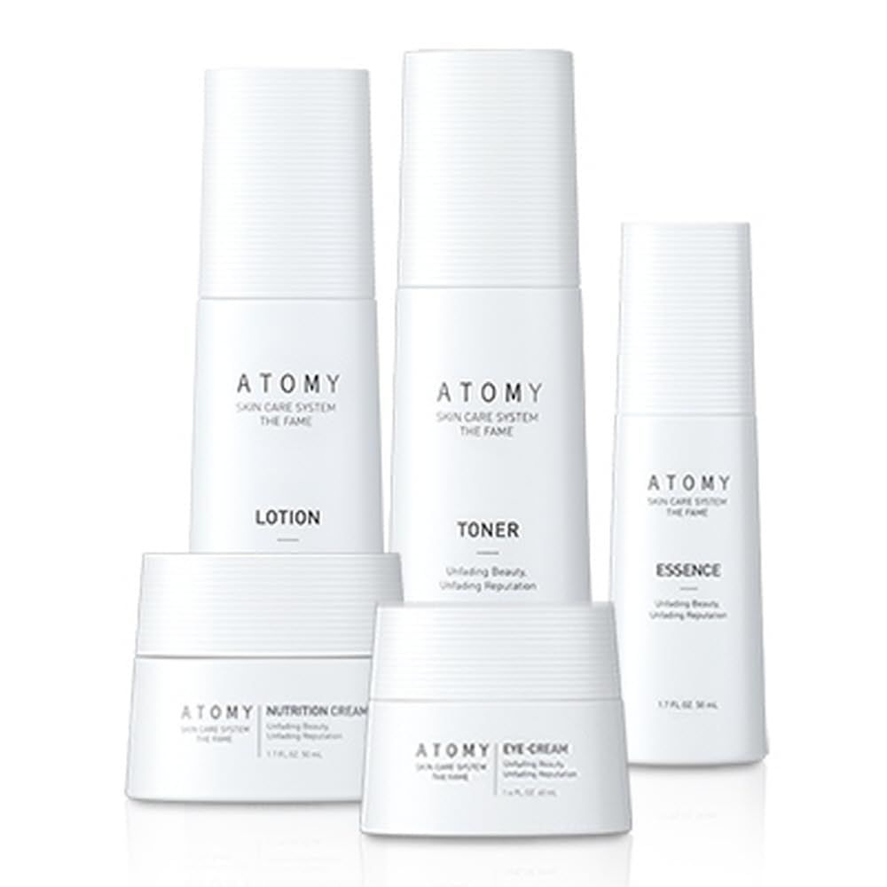 The Fame Skin Care System 1 SET including 5 kinds of skincare - Lotion, Toner, Essence, Eye Cream, Nutrition Cream | Korean Cosmetics | Unfading Beauty &amp; Reputation | Strengthen Skin