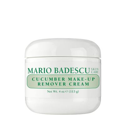 Mario Badescu Cucumber Makeup Remover Cream with Non-Greasy Formula - Emollient Cold Cream Makeup Remover for Heavy and Waterproof Make Up - Ideal for Dry or Sensitive Skin, 4 Oz