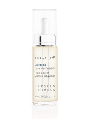 Kerstin Florian Organic Clarifying Lavender Facial Oil | Moisturizing Face Oil with Sea Buckthorn, Argan &amp; Jojoba Oils for All Skin Types | 1 fl oz