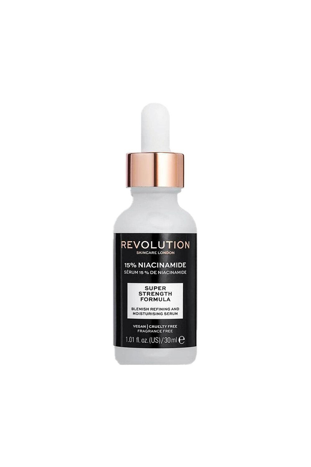 Revolution Skincare 15% Niacinamide Blemish &amp; Pore Refining Serum, Targets Blemishes and Large Pores, Vegan &amp; Cruelty Free, 1.01fl.oz/30ml