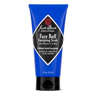 Jack Black Face Buff Energizing Scrub, 6 Fl Oz - Vitamin C &amp; Mint - Deep Cleaning Pre-Shave Cleanser, Mens Facial Scrub, Remove Oil, Dirt &amp; Dead Skin, Mens Cleanser, Hydrating Skincare