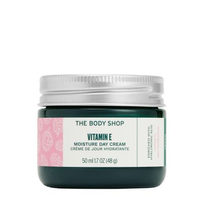 The Body Shop Vitamin E Moisture Cream - Fast Absorbing - Hydrates, Moisturizes and Protects - For Dehydrated Skin - 1.7 oz