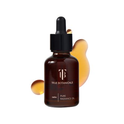 True Botanicals Calm Pure Radiance Oil | Treats Fine Lines &amp; Wrinkles for Sensitive Skin | Anti-Aging Face Oil for Sensitive Skin and Redness | Dermatologist Tested, Non-Toxic, | (1 fl oz | 30 ml)
